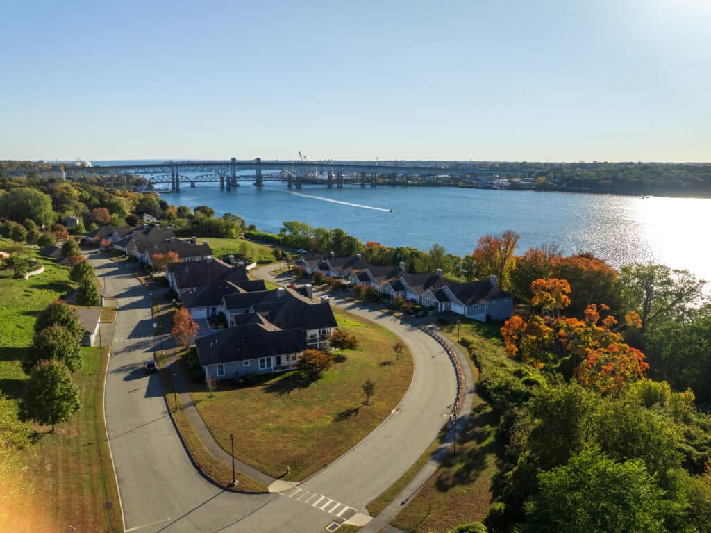 Drone view of Vista Point at Fairview's future location
