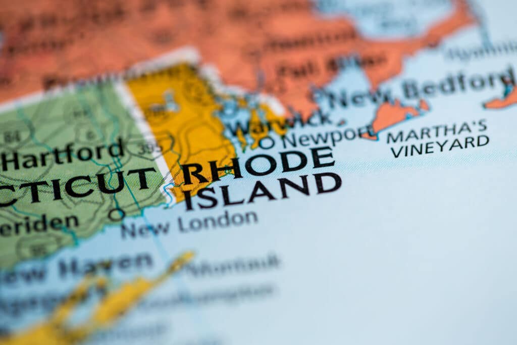 Map of Rhode Island